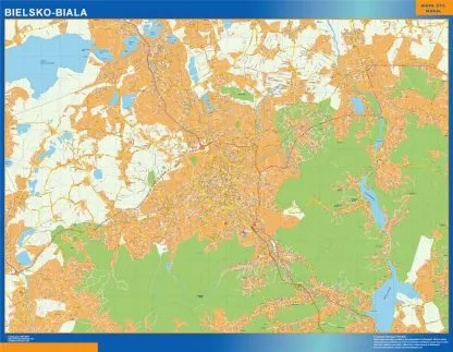 Carte Bielsko Biala Pologne