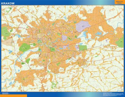 Carte Cracovia Pologne