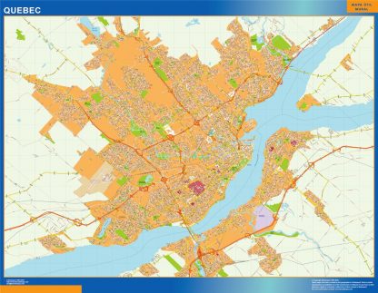 Carte Quebec plastifiée