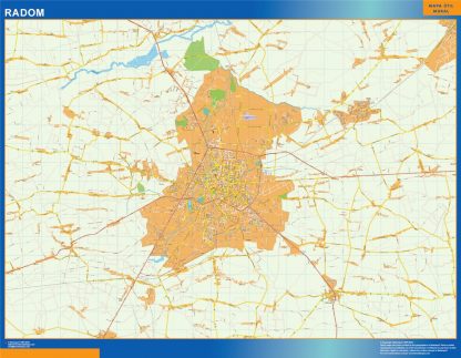 Carte Radom Pologne